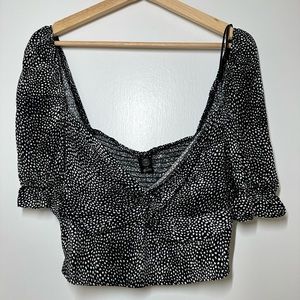 URBAN OUTFITTERS Black and White Top